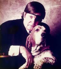 Warren Hinckle with dog.