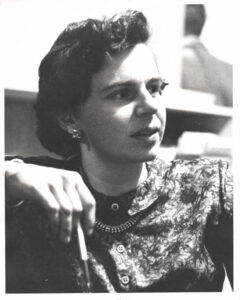 Black and white photograph of Doris Sloan
