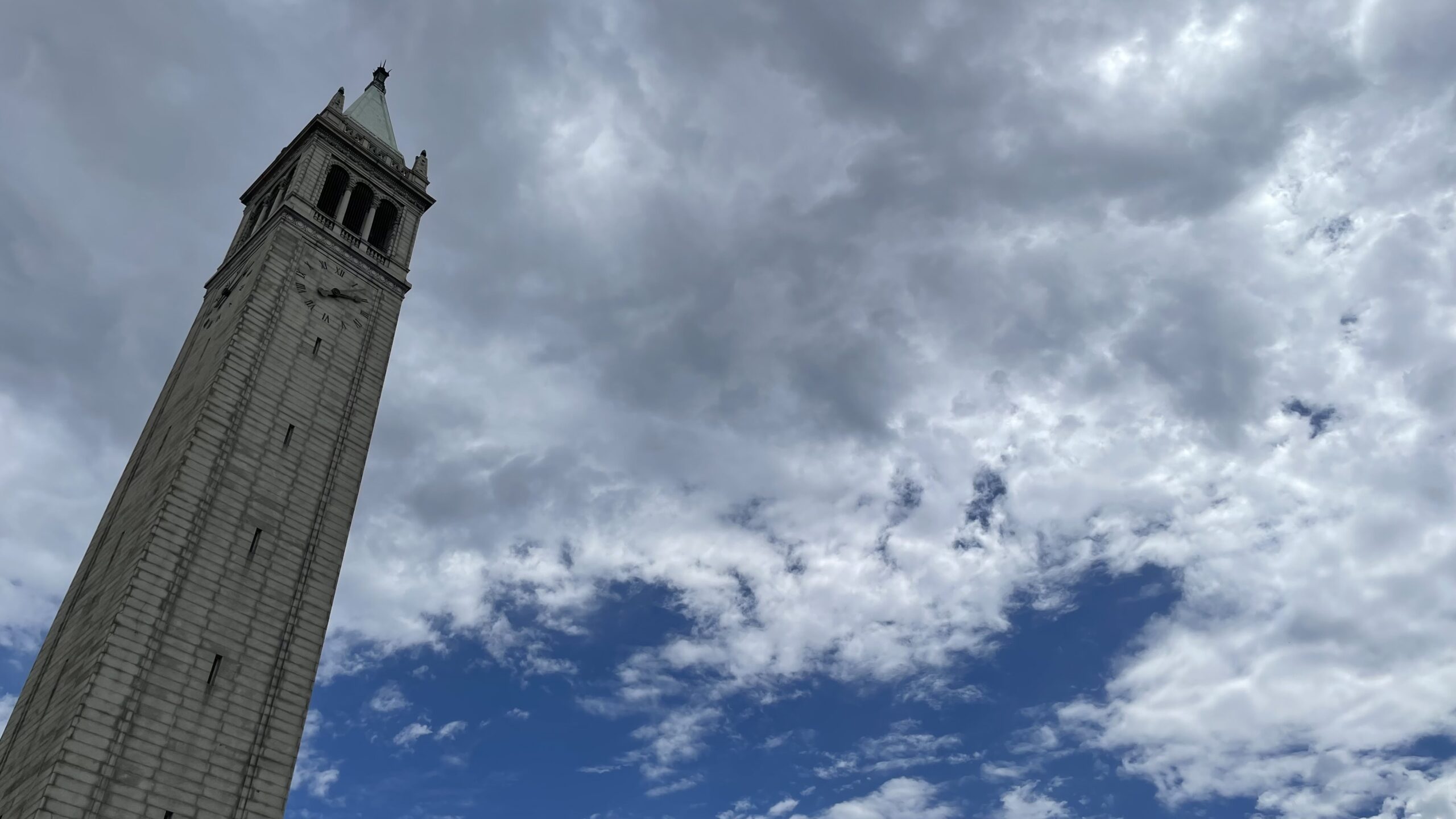 photo of UC Berkeley's campanile clock tower