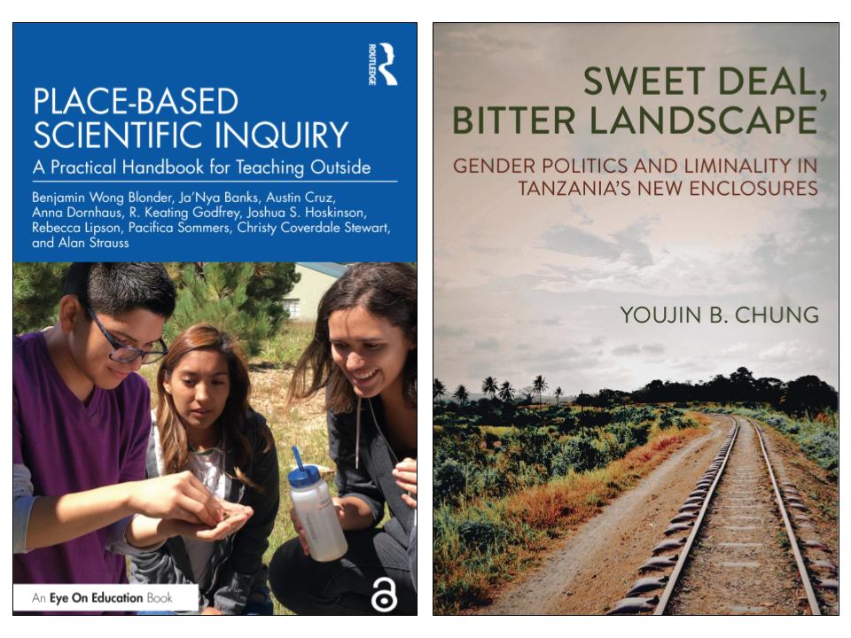 Two book covers side by side representing books published with support of the Berkeley Research Impact Initiative.