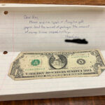 letter to California NORML with a dollar bill