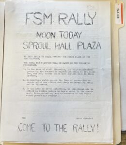 Black and white flyer with handwritten and typed text.