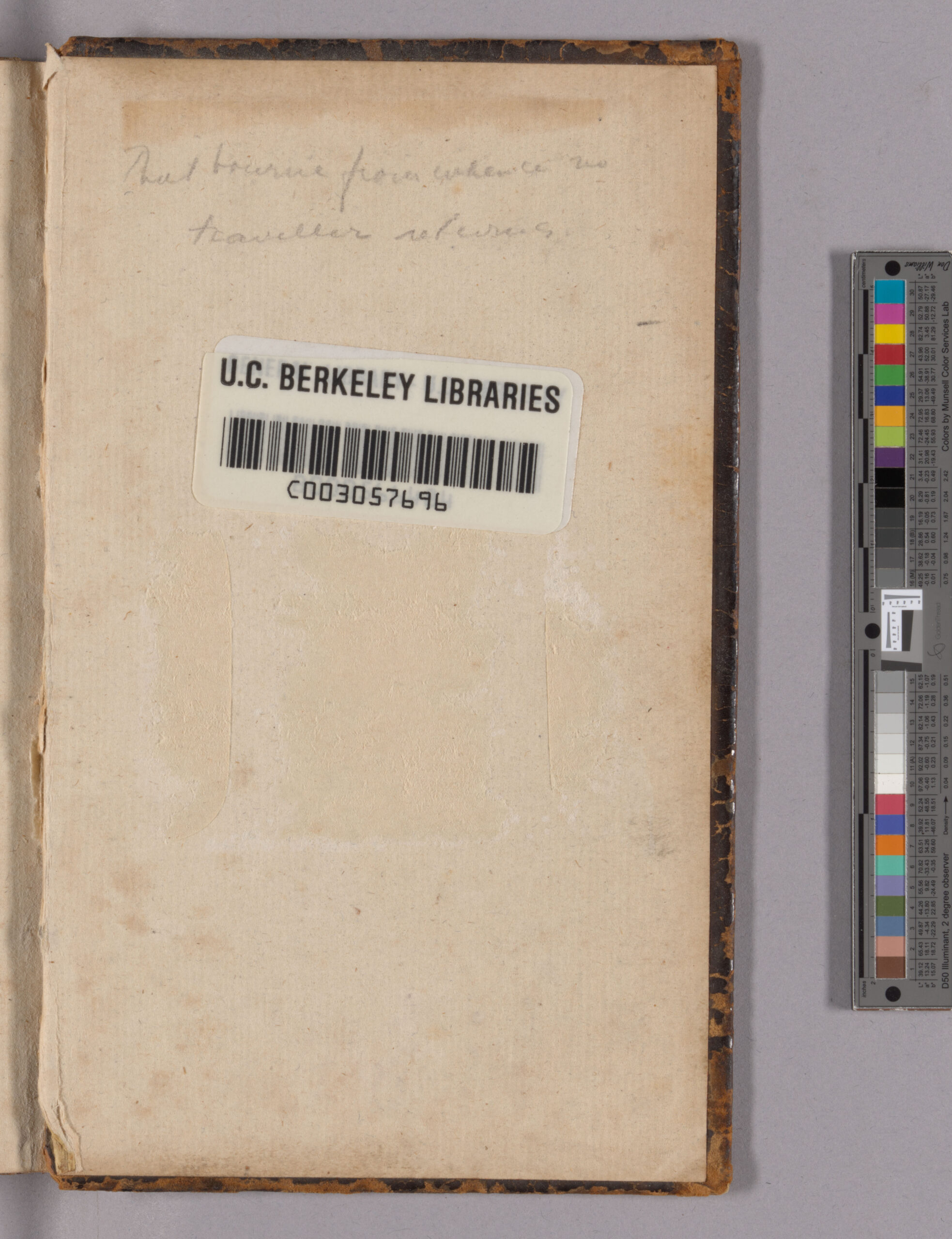 Photograph of library sticker